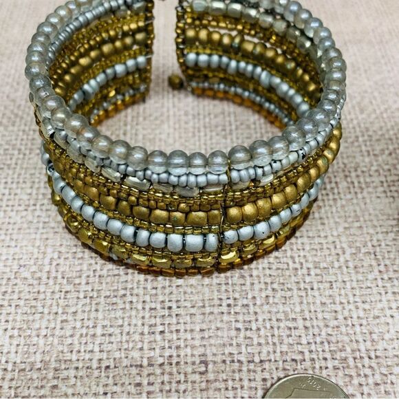 Memory Wire Beaded Bracelet Bundle - Picture 1 of 3